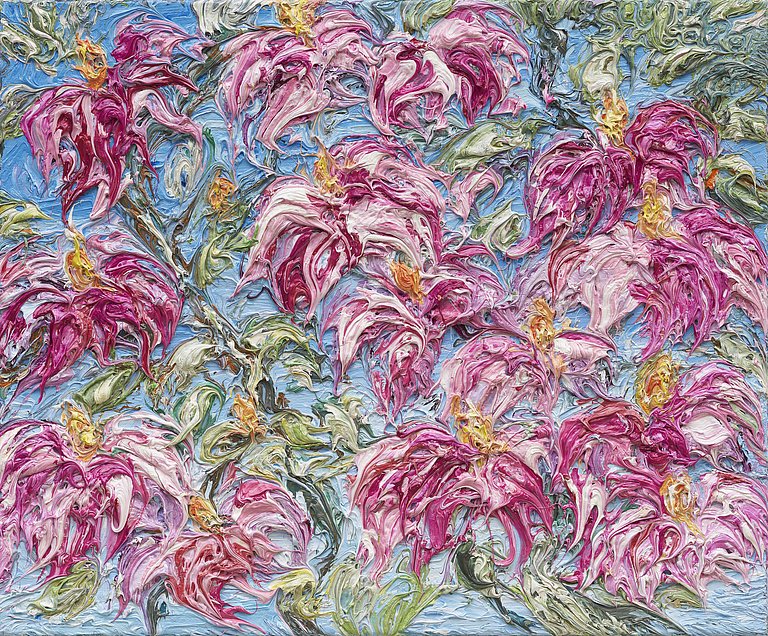 Magnolien gemalt von Ansgar Skiba